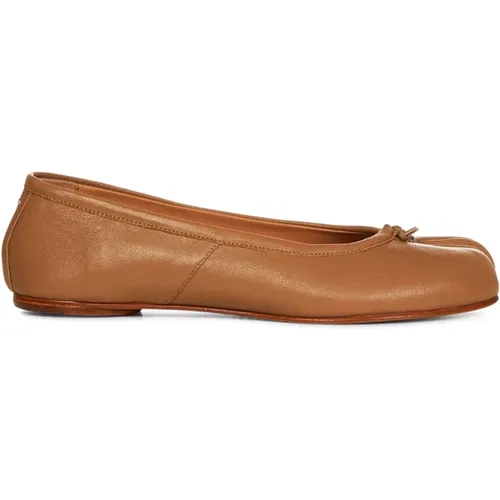 Slip-on Flache Schuhe mit Tabi Split-Zehen , Damen, Größe: 35 EU - Maison Margiela - Modalova
