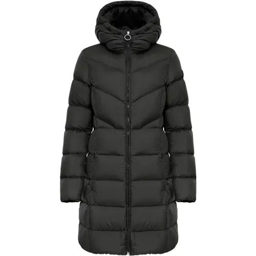 Schwarze Winterjacke mit Kapuze , Damen, Größe: 2XL - Colmar - Modalova