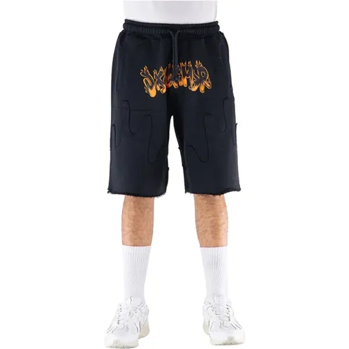 Schwarze Bermuda Shorts , Herren, Größe: M - Disclaimer - Modalova