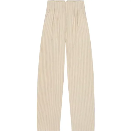 Ida, striped linen and silk trousers , female, Sizes: S, M, 2XL, XS, L, XL - Cortana - Modalova