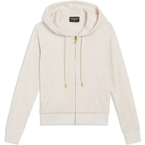 Gold Hoodie im Robertson-Stil , Damen, Größe: S - Juicy Couture - Modalova