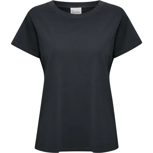 Schwarzes Tee Top Hannemw T-Shirts , Damen, Größe: L - My Essential Wardrobe - Modalova