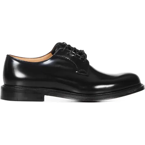 Schwarze Leder Derby Schuhe - Church's - Modalova