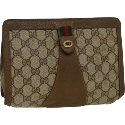 Pre-owned Canvas clutches , female, Sizes: ONE SIZE - Gucci Vintage - Modalova