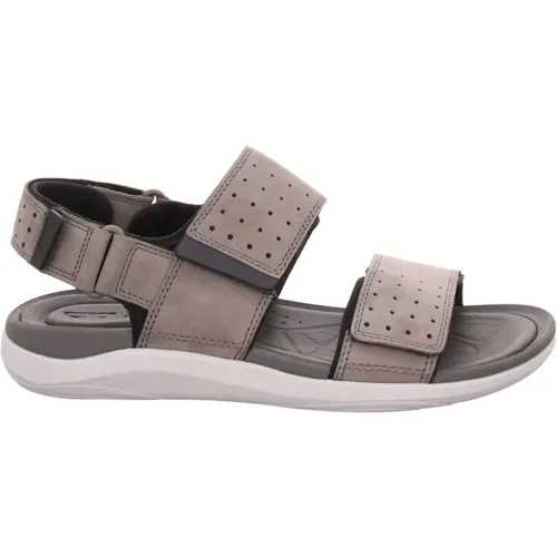 Graue Sandalen , Herren, Größe: 41 1/2 EU - Clarks - Modalova