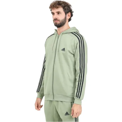 Essentials Fleece 3 Stripes Sweater - Adidas - Modalova