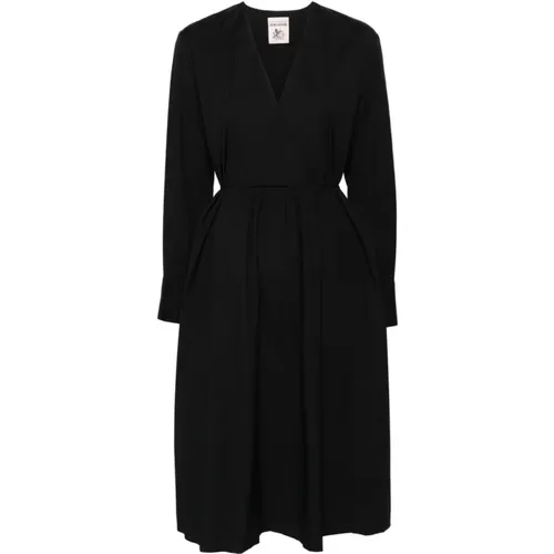 Schwarzes Sofia Elegantes Kleid , Damen, Größe: XS - Semicouture - Modalova