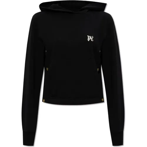 Sweatshirt mit Logo , Damen, Größe: XS - Palm Angels - Modalova