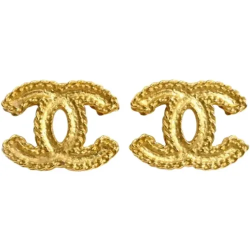 Pre-owned Metal earrings , female, Sizes: ONE SIZE - Chanel Vintage - Modalova