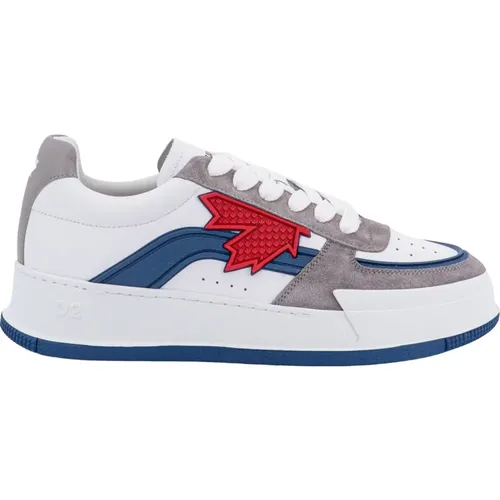 Men's Shoes Sneakers White Aw23 , male, Sizes: 7 UK, 11 UK, 12 UK, 10 UK - Dsquared2 - Modalova