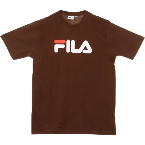 Reines Bitter Schokolade Herren T-Shirt , Herren, Größe: L - Fila - Modalova