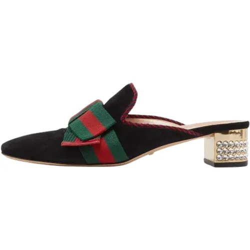 Pre-owned Suede sandals , female, Sizes: 7 UK - Gucci Vintage - Modalova
