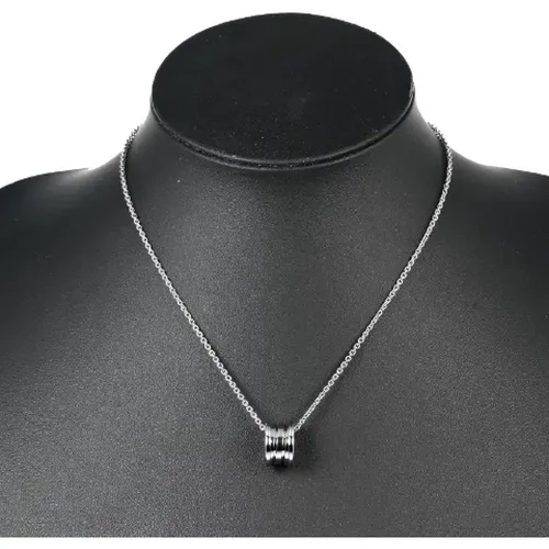 Pre-owned White Gold necklaces , female, Sizes: ONE SIZE - Bvlgari Vintage - Modalova