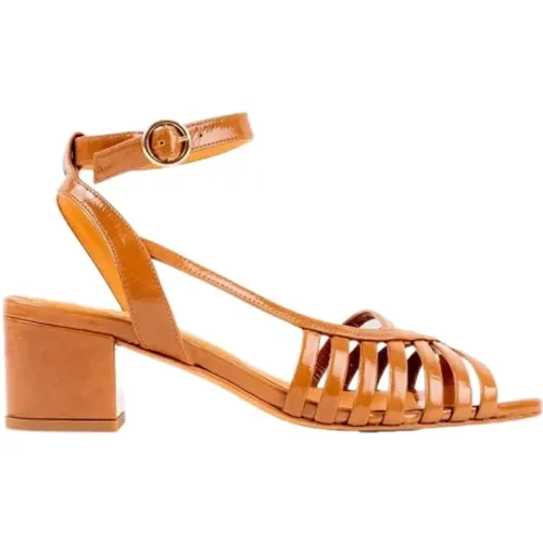 Patent leather sandals Luna , female, Sizes: 5 UK - Bobbies Paris - Modalova