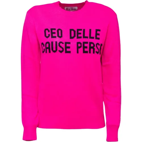 Soft Crewneck CEO of the Lost Causes Sweater , female, Sizes: L - MC2 Saint Barth - Modalova