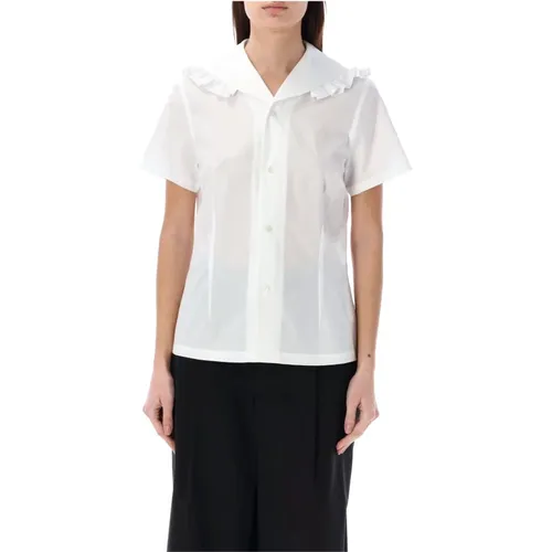 Wide Collar Shirt , female, Sizes: M, S - Comme des Garçons - Modalova