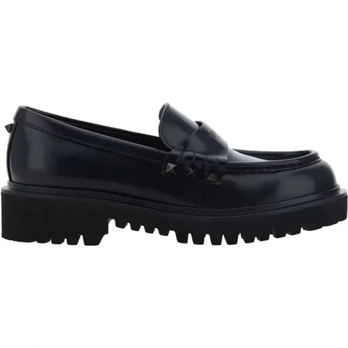 Loafer Shoes with Studs , female, Sizes: 8 UK - Valentino Garavani - Modalova
