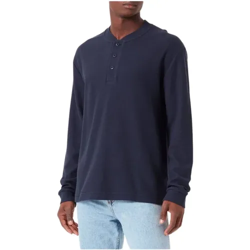 Langarm Jersey Henley Shirt - Marc O'Polo - Modalova