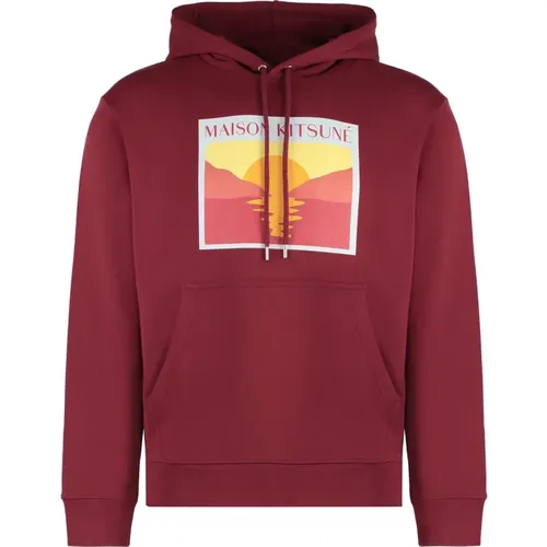 Gerippte Baumwoll-Hoodie - Maison Kitsuné - Modalova