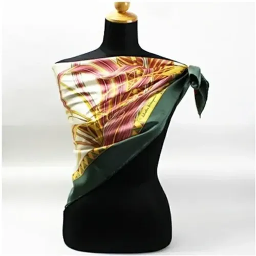 Pre-owned Silk scarves , female, Sizes: ONE SIZE - Salvatore Ferragamo Pre-owned - Modalova