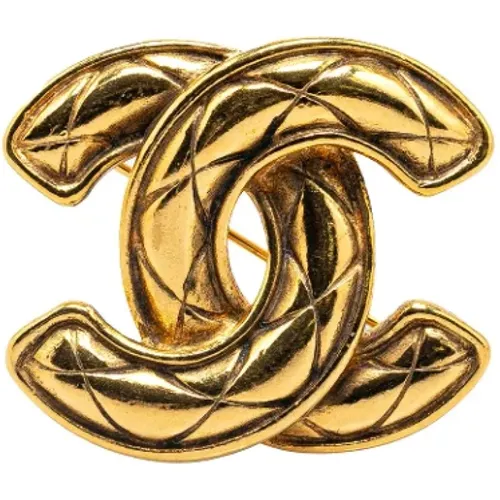 Pre-owned Metal brooches , female, Sizes: ONE SIZE - Chanel Vintage - Modalova