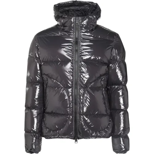 Dark Grey Down Jacket with Lucid Effect , male, Sizes: M, 2XL, L, XL - Herno - Modalova