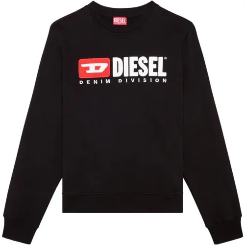 Schwarzer Sweatshirt Aw24 , Herren, Größe: M - Diesel - Modalova