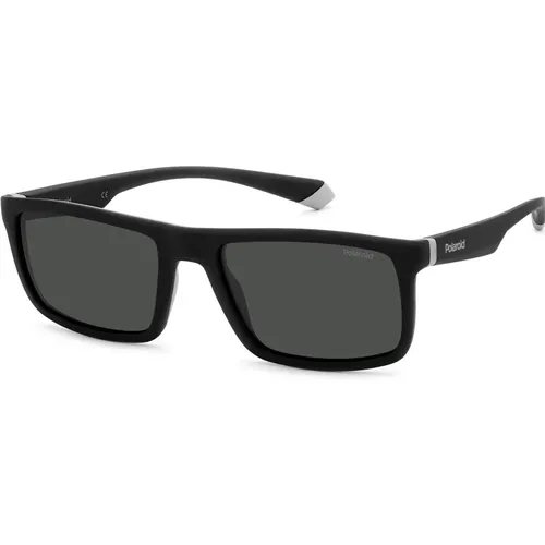 Schwarz Graue Sonnenbrille,Stylische Sonnenbrille für Männer - Polaroid - Modalova
