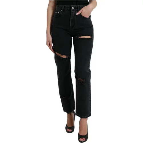 Gerades Jeans , Damen, Größe: XS - Dolce & Gabbana - Modalova