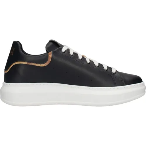 Leather Sneakers with Geo Classic Details , male, Sizes: 11 UK - Alviero Martini 1a Classe - Modalova