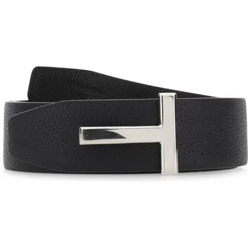 Sleek Leather Belt , male, Sizes: 100 CM - Tom Ford - Modalova