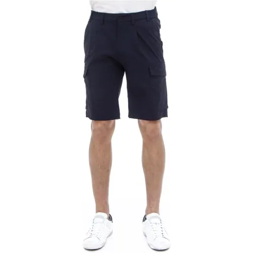 Blaue Bermuda Shorts für aktive Männer , Herren, Größe: M - People of Shibuya - Modalova