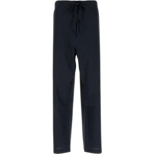 Seiden Navy Blaue Pyjamahose - Maison Margiela - Modalova