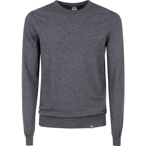 Graue Pullover Wolle Girocollo Stil , Herren, Größe: XL - Colmar - Modalova