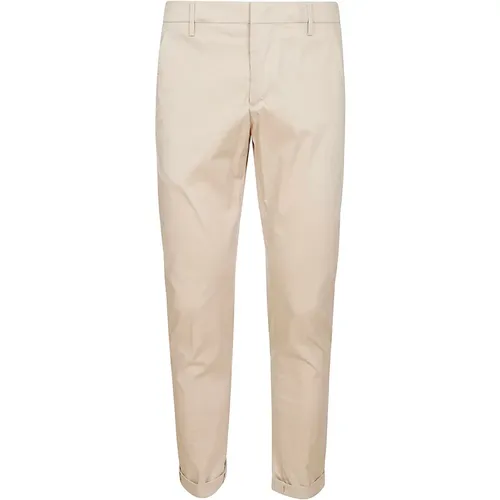 Slim Chino Trousers with Rear Welt Pockets , male, Sizes: W31, W30, W29, W32, W38 - Dondup - Modalova
