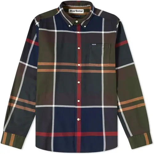 Klassisches Tartan Maßgeschneidertes Hemd , Herren, Größe: L - Barbour - Modalova