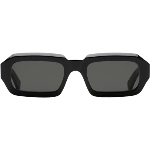 Schwarze rechteckige Sonnenbrille - Retrosuperfuture - Modalova