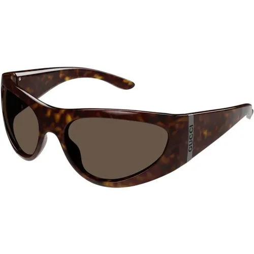 Braune Havana Sonnenbrille Gg1575S 002 - Gucci - Modalova