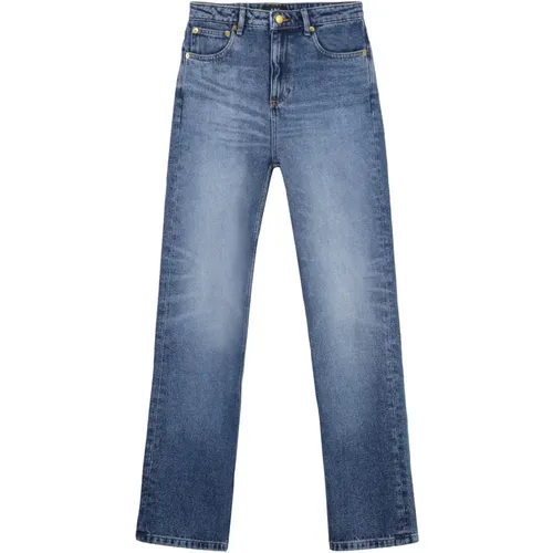 Straight Leg Jeans mit Metall-Details , Damen, Größe: W27 - A.P.C. - Modalova