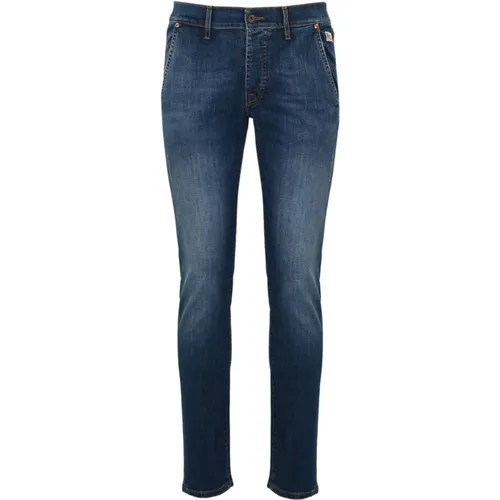 Slim Fit Denim Trousers , male, Sizes: W29, W32, W38, W40, W34, W31, W30, W35 - Roy Roger's - Modalova