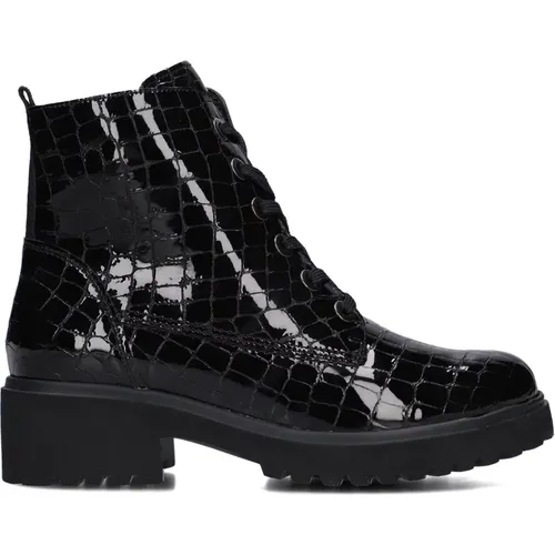 Croco Lackleder Stiefeletten , Damen, Größe: 37 EU - Waldläufer - Modalova