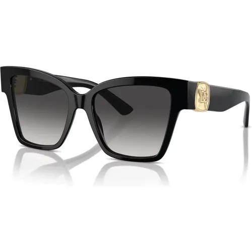 Grey Shaded Sunglasses , female, Sizes: 54 MM - Dolce & Gabbana - Modalova