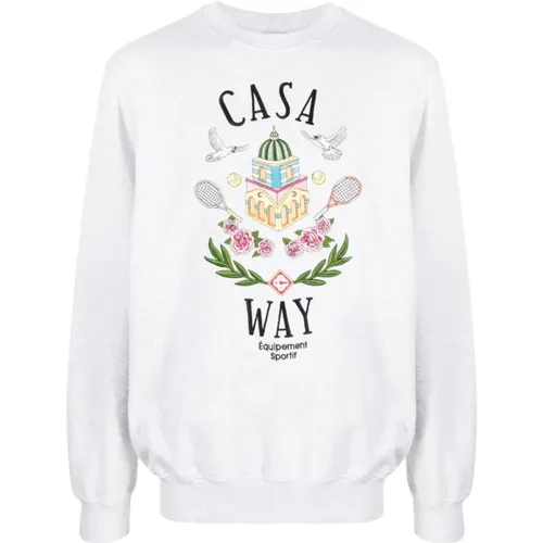 Embroidered Unisex Sweatshirt , male, Sizes: M - Casablanca - Modalova