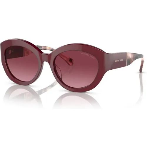 Brussels Sunglasses in Burgundy , female, Sizes: 54 MM - Michael Kors - Modalova