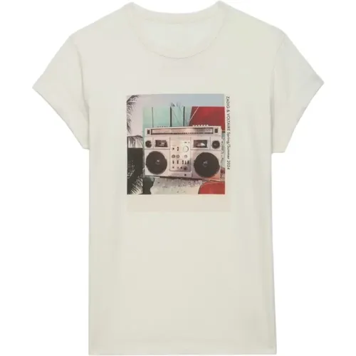Ghetto Blaster Photoprint T-shirt , Damen, Größe: L - Zadig & Voltaire - Modalova