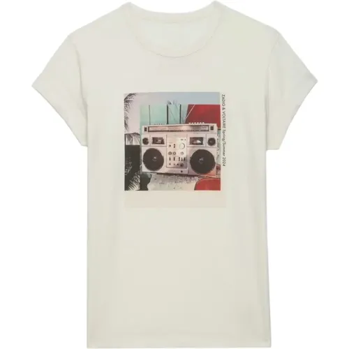 Ghetto Blaster Photoprint T-shirt , Damen, Größe: M - Zadig & Voltaire - Modalova