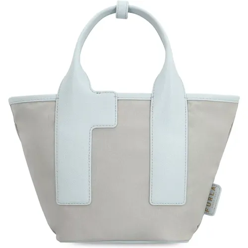 Nylon-Tasche mit Lederdetails , Damen, Größe: ONE Size - Furla - Modalova