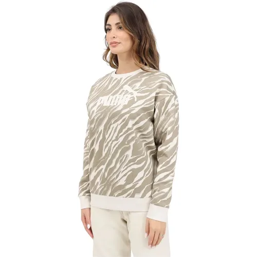 Animal Print Pullover PUMA - Puma - Modalova