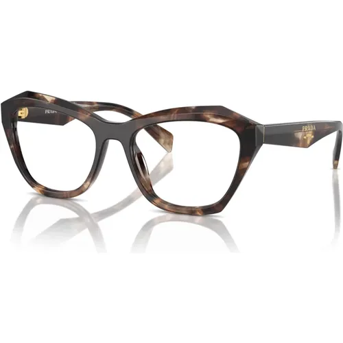 Trendy Tortoise Sand Eyewear Frames , unisex, Sizes: 52 MM, 54 MM - Prada - Modalova