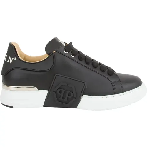 Hexagon Leder Sneakers Phantom Kick$ , Herren, Größe: 44 EU - Philipp Plein - Modalova